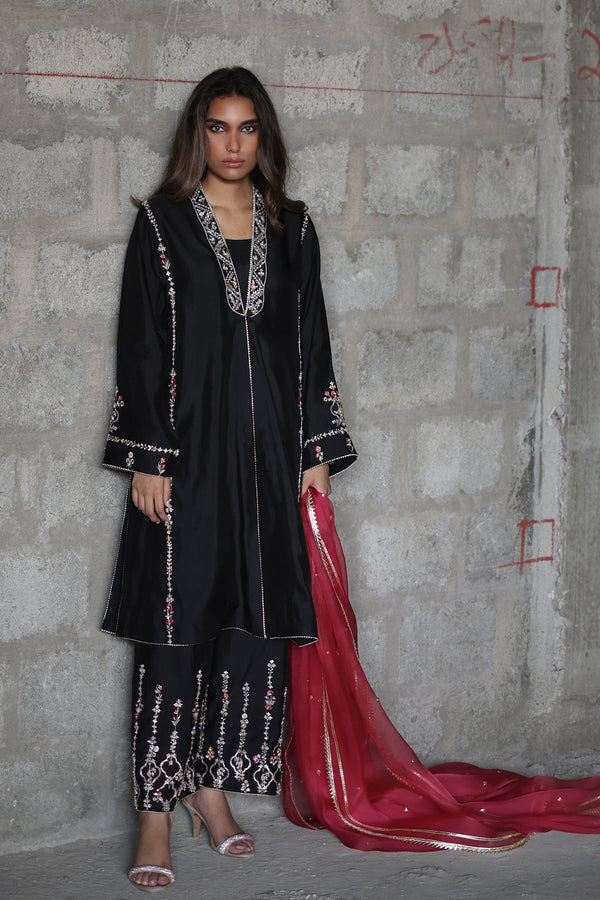 Ready - Anaya Kurta With Inner And Heavy Embroidered Culottes
